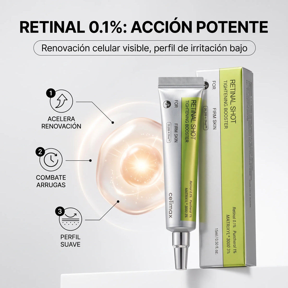 Contorno de Ojos Coreano Celimax con Retinal al 0,1%